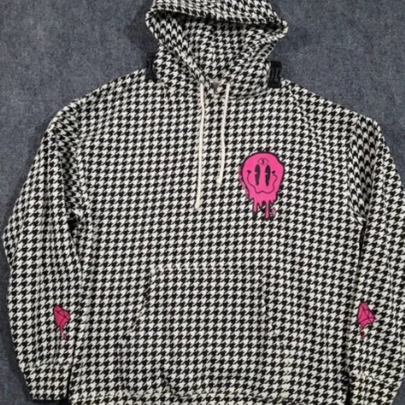 Independent Hooded Sweatshirt XL Houndstooth Heavyweight Skater Alternative - Picture 1 of 5
